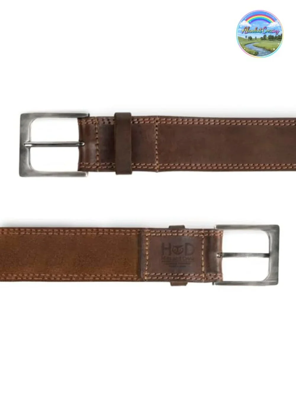 Handmade Full Grain Leather Belt for Men - Durable 1.5